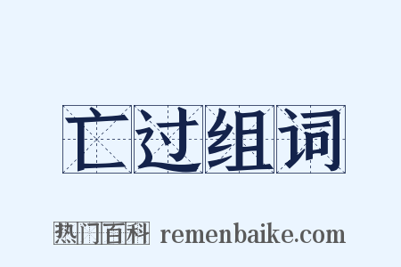 亡过组词是什么意思的图片